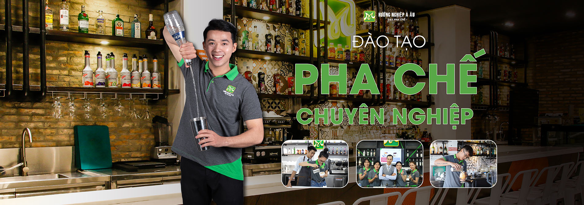 Banner đào tạo pha chế